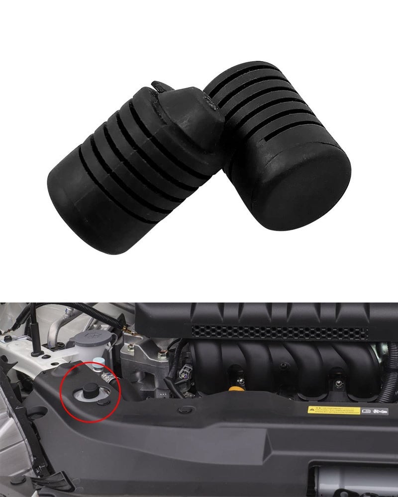 TADYAO Hood Stop Bumpers Rubber Fit for Nissan Teana Sunny Bluebird Tiida Sylphy, Hood Rubber General Standard Cushion Bumper Compatible with Cushion Stoppers Damping Rubber Pad, 2 Pack - Image 2